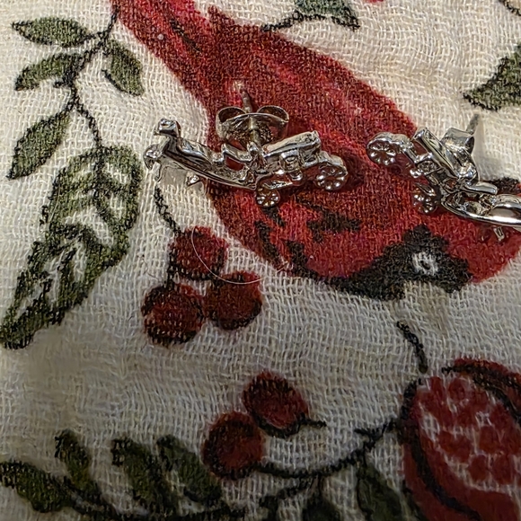 Coach Gold Horse & Carriage Earrings - Picture 3 of 10